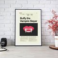 Buffy The Vampire Slayer Mid-Century Modern Inspired Print - Poster | Canvas Wall Art Print