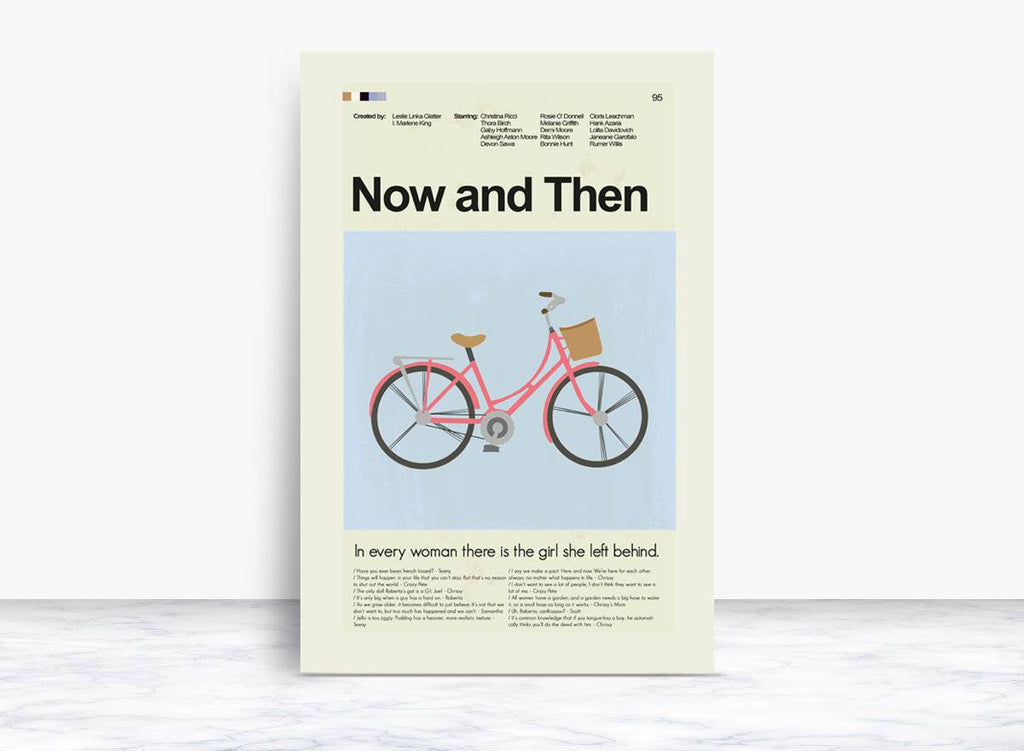 Now And Then Mid-Century Modern Inspired Print - Poster | Canvas Wall Art Print
