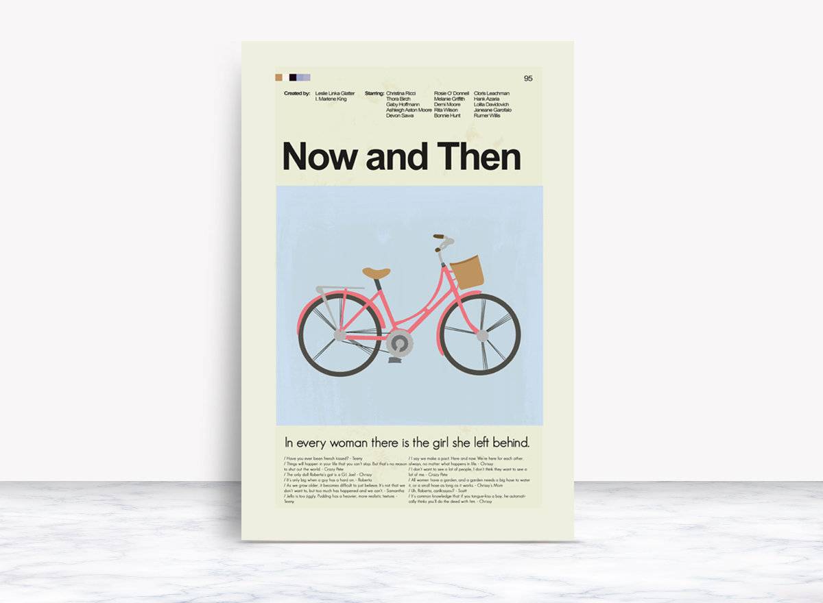 Now And Then Mid-Century Modern Inspired Print - Poster | Canvas Wall Art Print