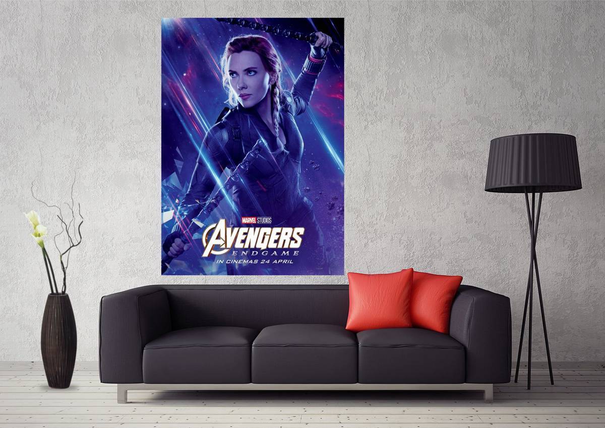 Avengers Endgame Black Widow Marvel Character Movie Art #001 - Poster | Canvas Wall Art Print