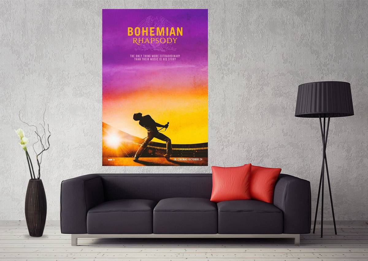 Bohemian Rhapsody Movie 2018 Queen Mercury Art #022 - Poster | Canvas Wall Art Print