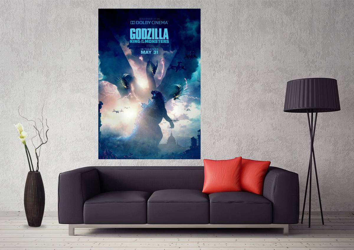Godzilla King Of The Monsters 2019 Movie Art #028 - Poster | Canvas Wall Art Print