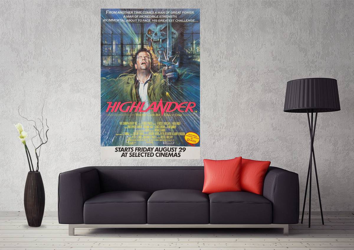 Highlander 1986 Movie Art #094 - Poster | Canvas Wall Art Print