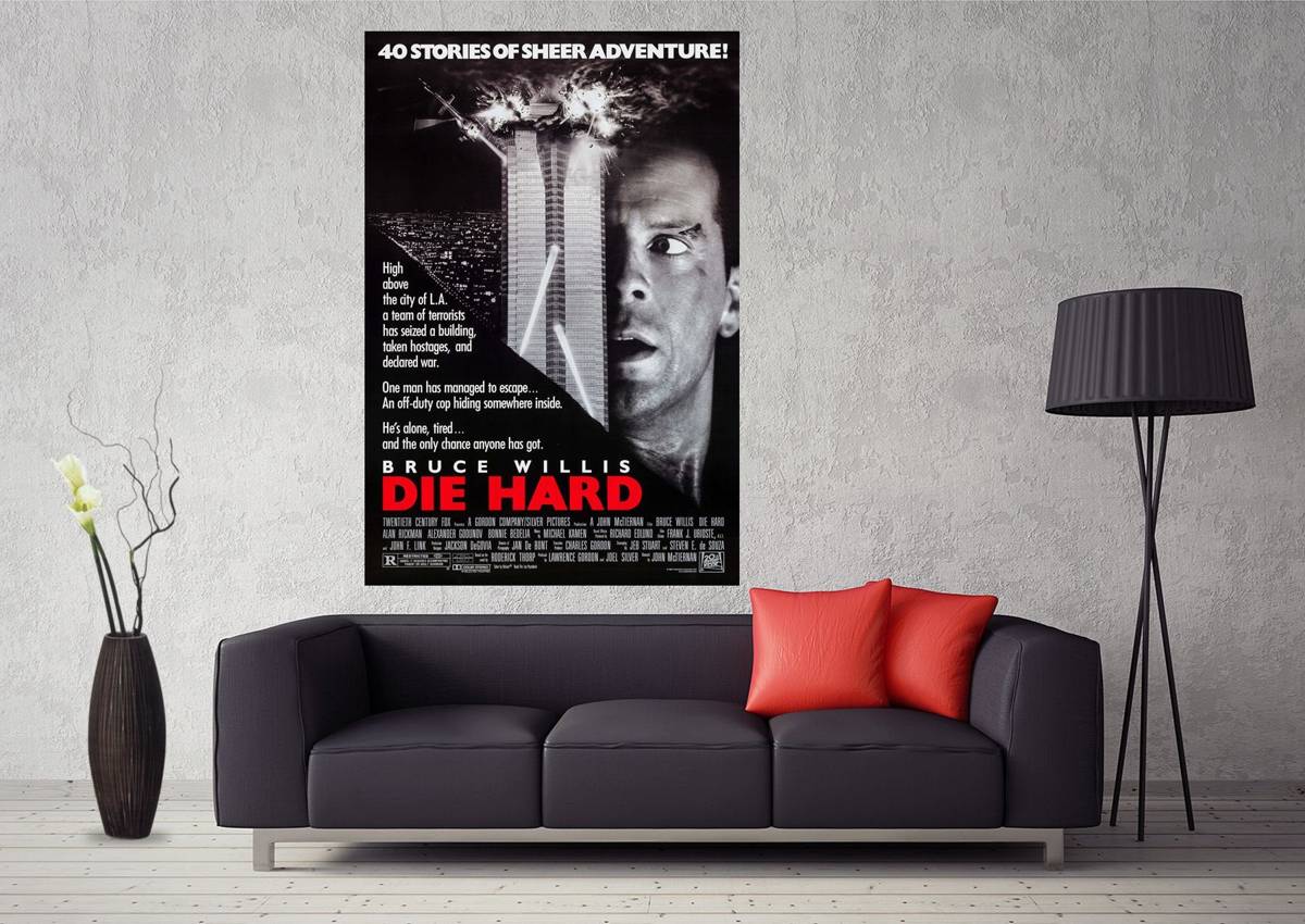 Die Hard 1988 Retro Movie Art #098 - Poster | Canvas Wall Art Print