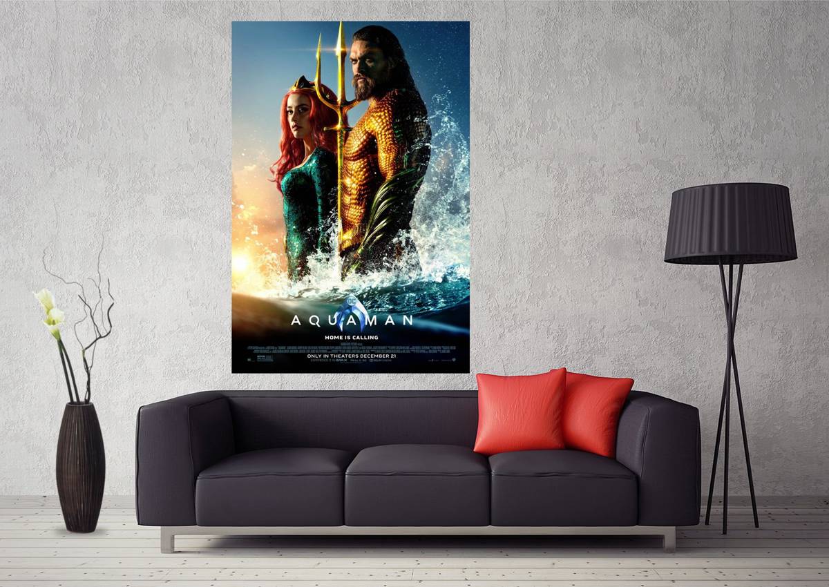 Hot Movie- Aquaman Art #109 - Poster | Canvas Wall Art Print