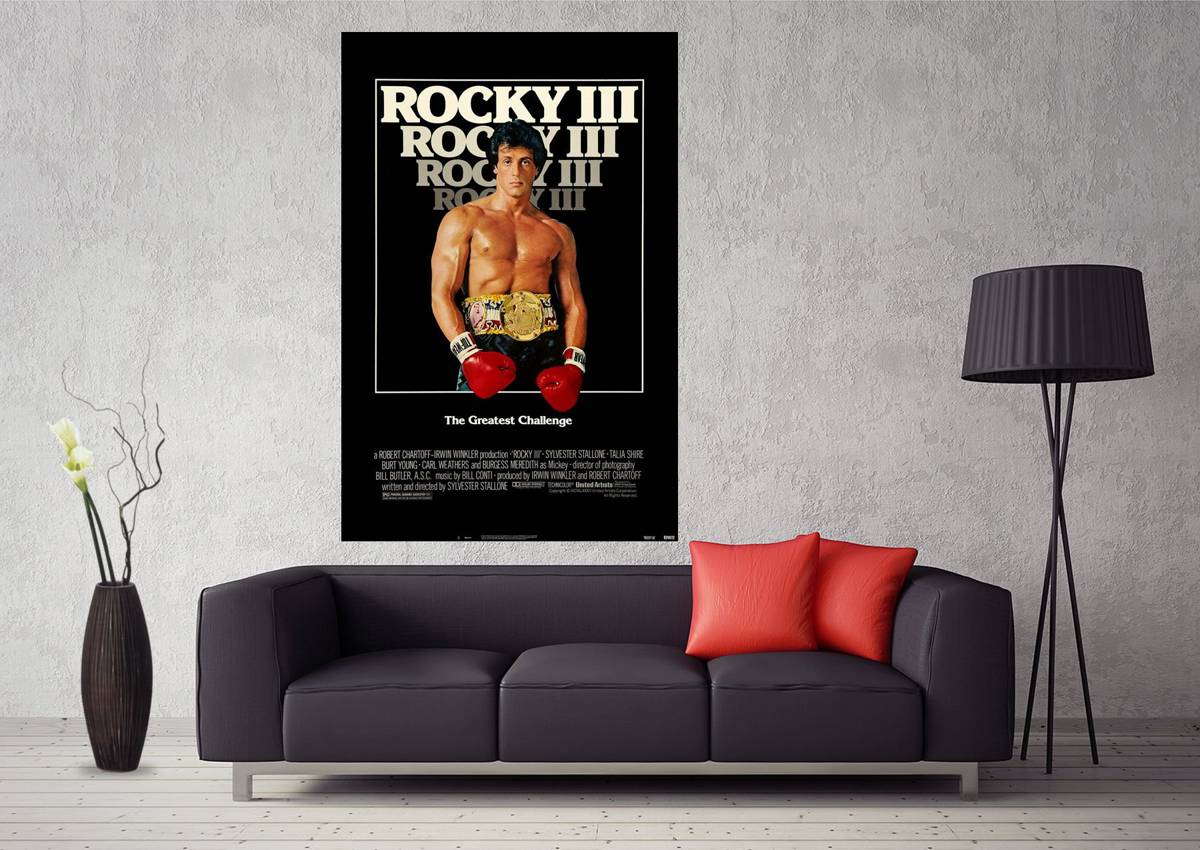Rocky 3 Sylvester Stallone Locandina Film Art #120 - Poster | Canvas Wall Art Print