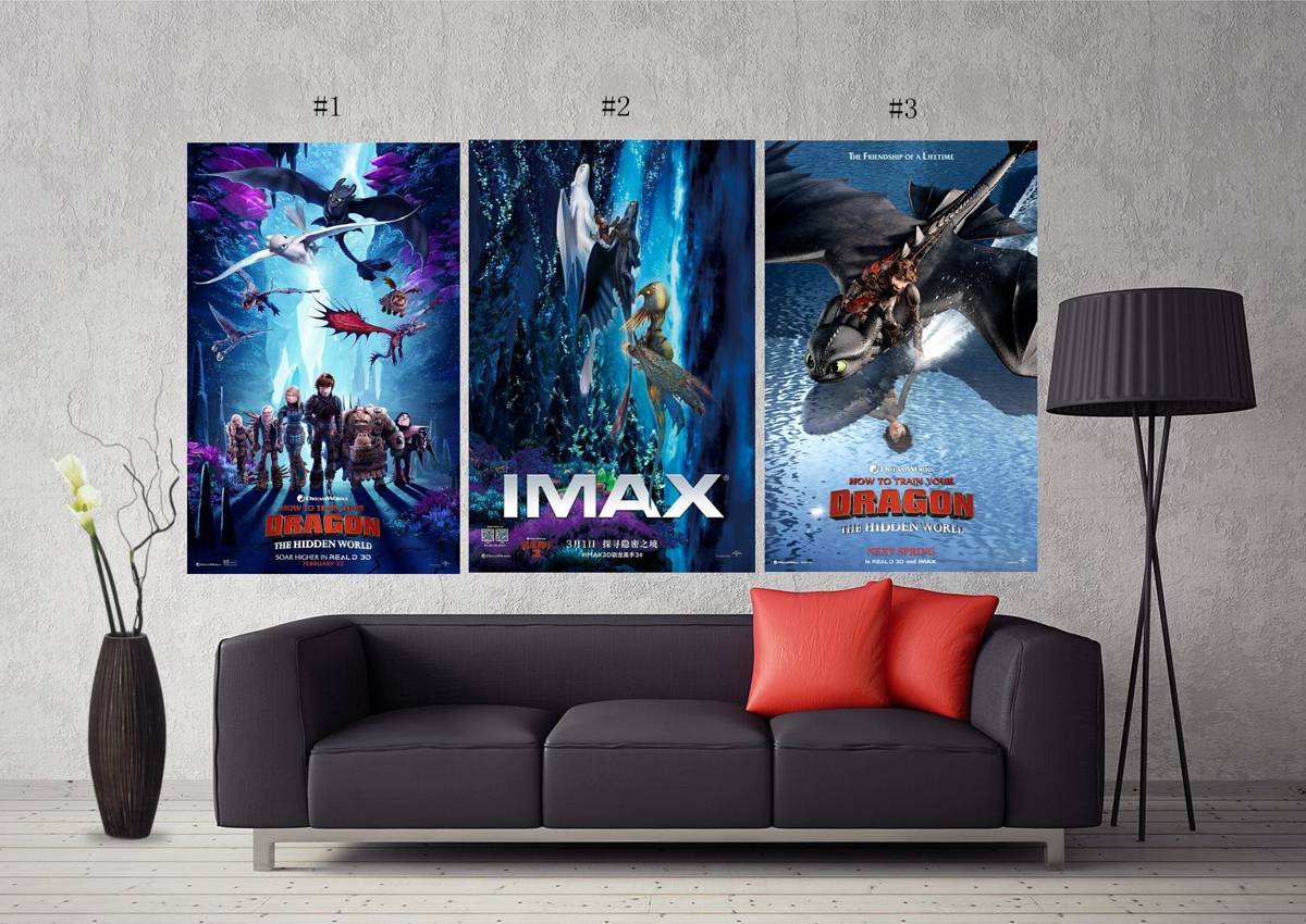 How To Train Your Dragon 3 2019 The Hidden World Movie Art #201 - Poster | Canvas Wall Art Print