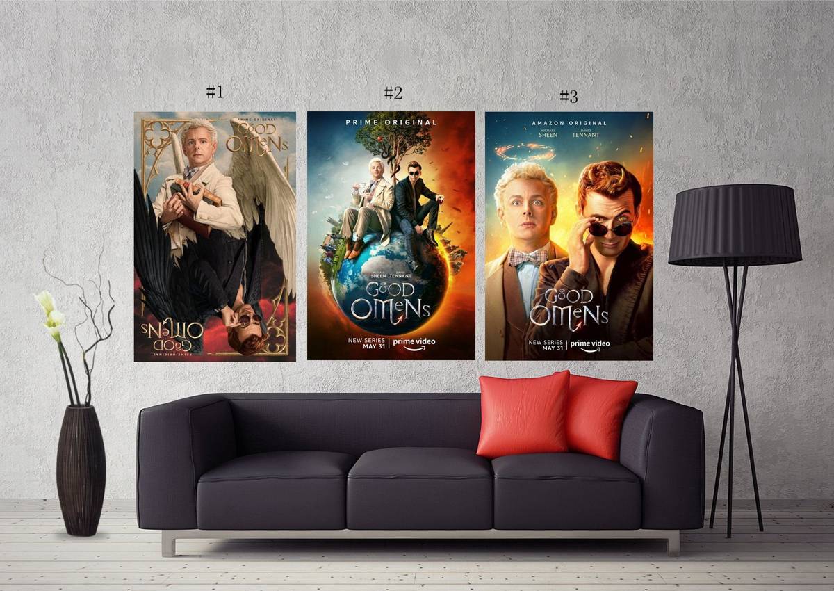 Good Omens Neil Gaiman Terry Pratchett Tv Series Art #215 - Poster | Canvas Wall Art Print