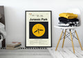 Jurassic Park Mid-Century Modern Inspired Print - Poster | Canvas Wall Art Print