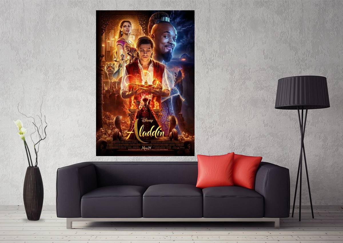 2019 Aladdin Movie Art #005 - Poster | Canvas Wall Art Print