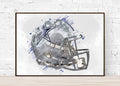 Dallas Cowboys Helmet - Sports Art - Football Helmet Art - Man Cave Gift - Sports Decor – Poster | Canvas Wall Art Print