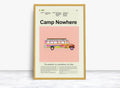 Camp Nowhere Mid-Century Modern Inspired Print - Poster | Canvas Wall Art Print