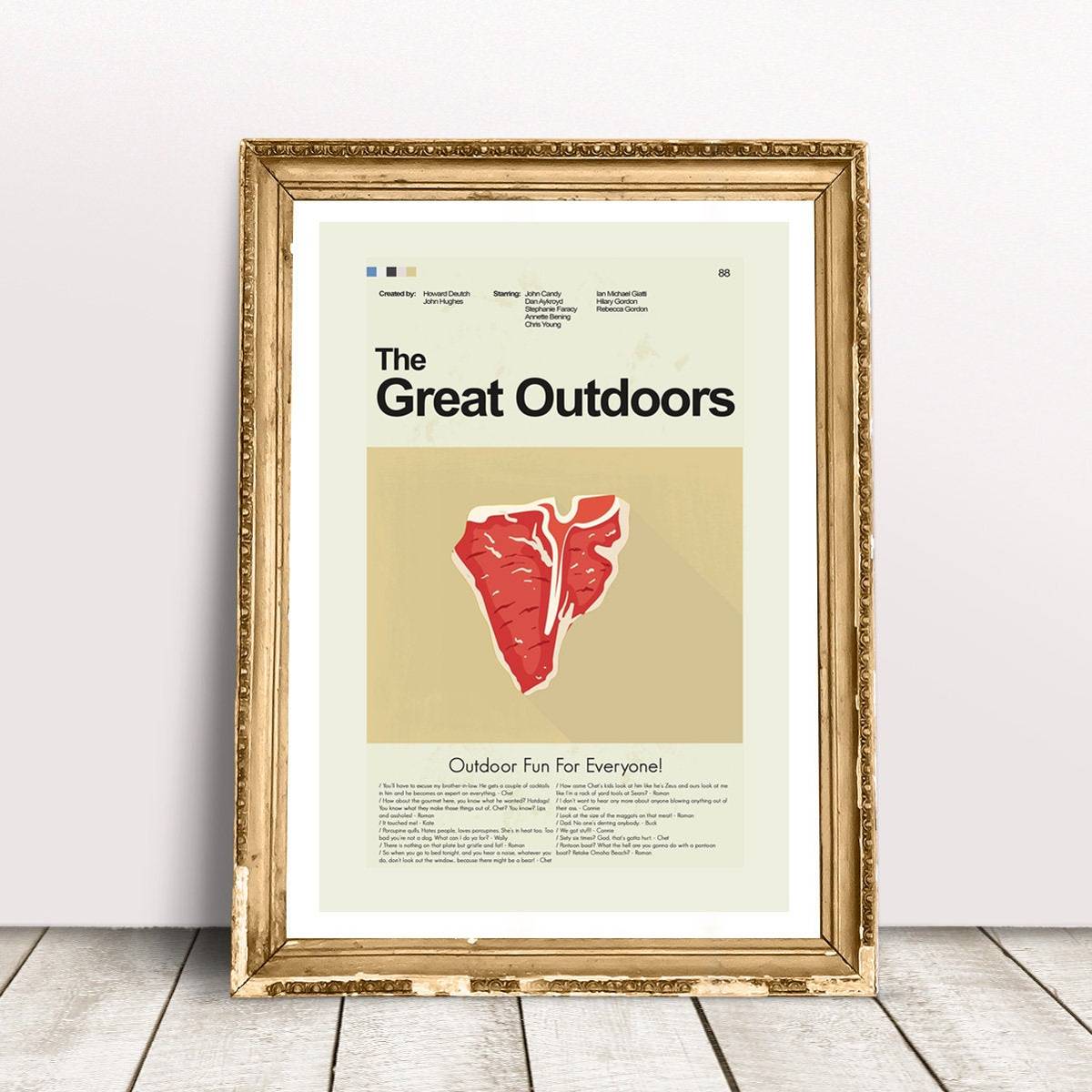 The Great Outdoors Mid-Century Modern Inspired Print - Poster | Canvas Wall Art Print
