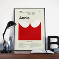 Annie Mid-Century Modern Inspired Print - Poster | Canvas Wall Art Print