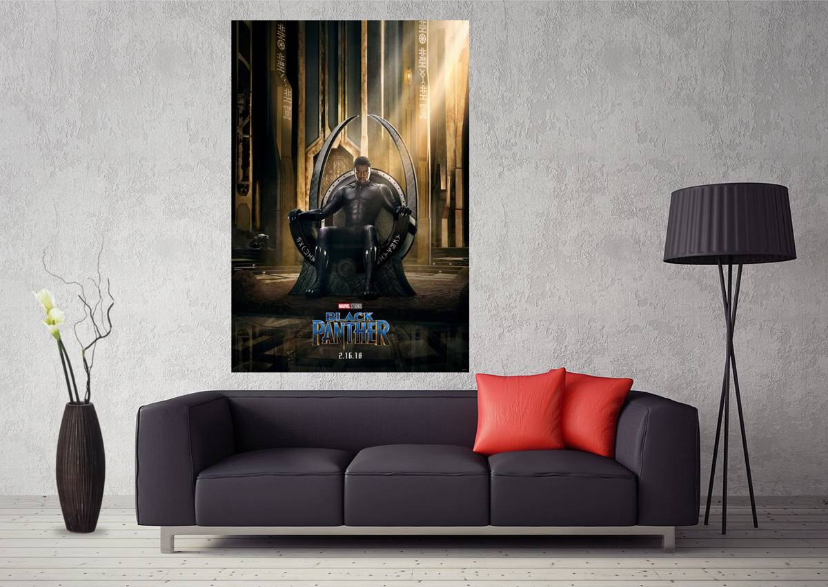 Black Panther 2018 Movie Avengers Kids Art #067 - Poster | Canvas Wall Art Print