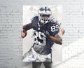 Amari Cooper Oakland Raiders Sports Art Print, Football, Sports Decor – Poster | Canvas Wall Art Print