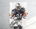 Antonio Brown Oakland Raiders Sports Art Print, Football, Sports Decor – Poster | Canvas Wall Art Print