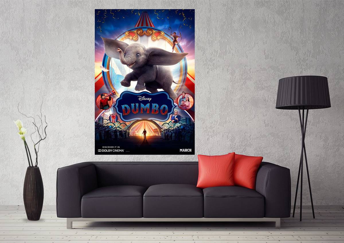 2019 Movie Dumbo Movie Art #113 - Poster | Canvas Wall Art Print