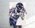 Earl Thomas Seattle Seahawks Sports Art Print, Football, Sports Decor – Poster | Canvas Wall Art Print