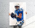 Philip Rivers Los Angeles Chargers Sports Art Print, Football, Sports Decor – Poster | Canvas Wall Art Print
