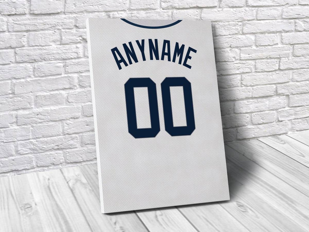 Detroit Tigers Personalized Jersey Sports Art Print, Baseball Shirt, Sports Decor – Poster | Canvas Wall Art Print