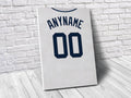 Detroit Tigers Personalized Jersey Sports Art Print, Baseball Shirt, Sports Decor – Poster | Canvas Wall Art Print