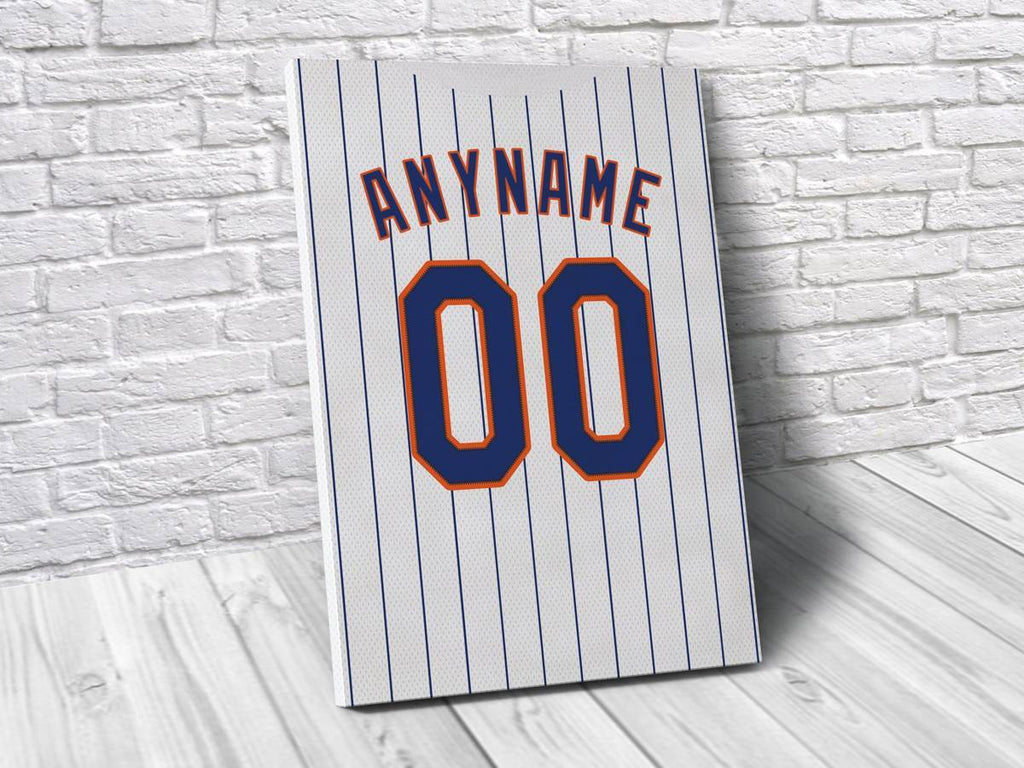New York Mets Personalized Jersey Sports Art Print, Baseball Shirt, Sports Decor – Poster | Canvas Wall Art Print