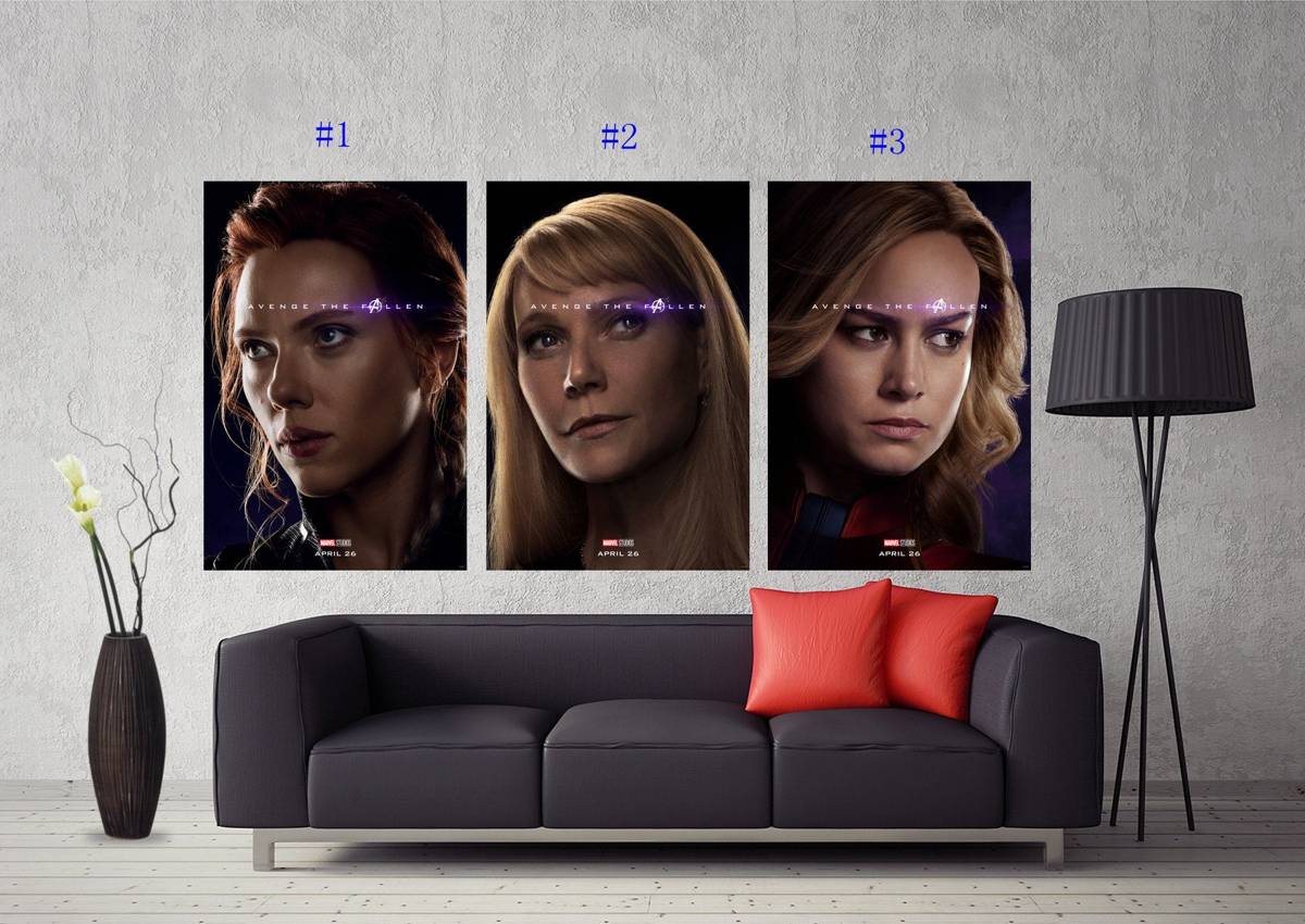 2019 Avengers Endgame Character Role Play Movie Art #124 - Poster | Canvas Wall Art Print