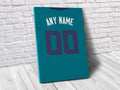 Charlotte Hornets Personalized Jersey Sports Art Print, Basketball Shirt, Sports Decor – Poster | Canvas Wall Art Print