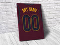 Cleveland Cavaliers Personalized Jersey Sports Art Print, Basketball Shirt, Sports Decor – Poster | Canvas Wall Art Print