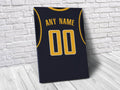 Indiana Pacers Personalized Jersey Sports Art Print, Basketball Shirt, Sports Decor – Poster | Canvas Wall Art Print