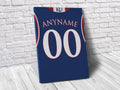 Kansas Jayhawks Personalized Jersey Sports Art Print, Basketball Shirt, Sports Decor – Poster | Canvas Wall Art Print