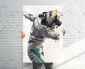 Lewis Hamilton Mercedes Sports Art Print, F1 Racing, Sports Decor – Poster | Canvas Wall Art Print