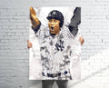 Derek Jeter New York Yankees Sports Art Print, Baseball, Sports Decor – Poster | Canvas Wall Art Print