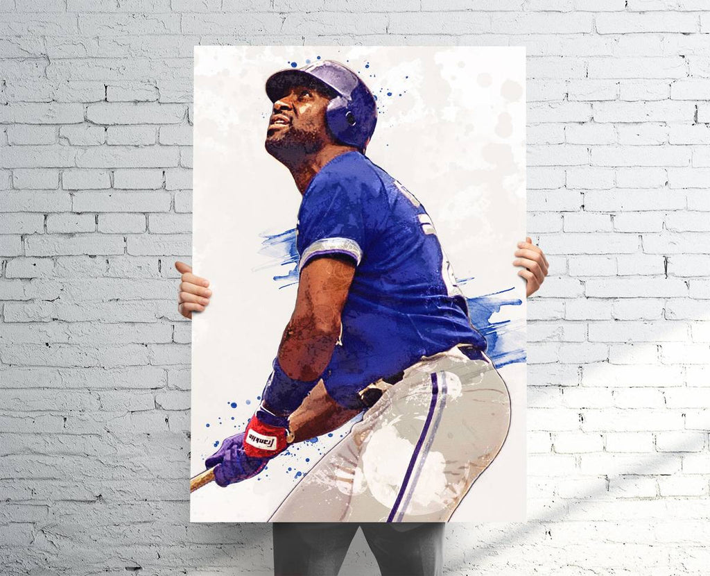Joe Carter Toronto Blue Jays Sports Art Print, Baseball, Sports Decor – Poster | Canvas Wall Art Print