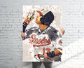 Manny Manhado Baltimore Orioles Sports Art Print, Baseball, Sports Decor – Poster | Canvas Wall Art Print