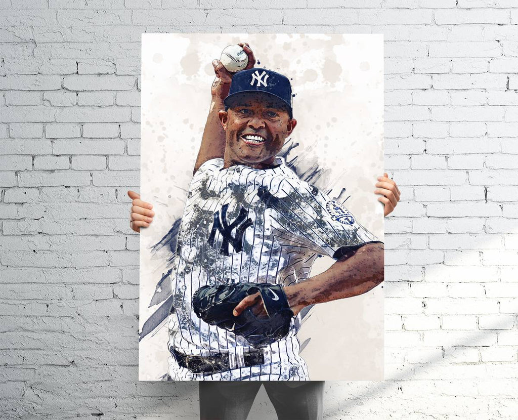 Mariano Rivera New York Yankees (V3) Sports Art Print, Baseball, Sports Decor – Poster | Canvas Wall Art Print