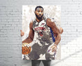 Andre Drummond Detroit Pistons Sports Art Print, Basketball, Sports Decor – Poster | Canvas Wall Art Print