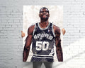 David Robinson San Antonio Spurs Sports Art Print, Basketball, Sports Decor – Poster | Canvas Wall Art Print