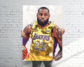 Lebron James Los Angeles Lakers Sports Art Print, Basketball, Sports Decor – Poster | Canvas Wall Art Print