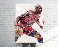 Michael Jordan Chicago Bulls (V2) Sports Art Print, Basketball, Sports Decor – Poster | Canvas Wall Art Print