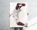 Zion Williamson Duke Blue Devils (V1) Sports Art Print, Basketball, Sports Decor – Poster | Canvas Wall Art Print