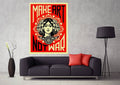 Make Art Not War Art #157 - Poster | Canvas Wall Art Print