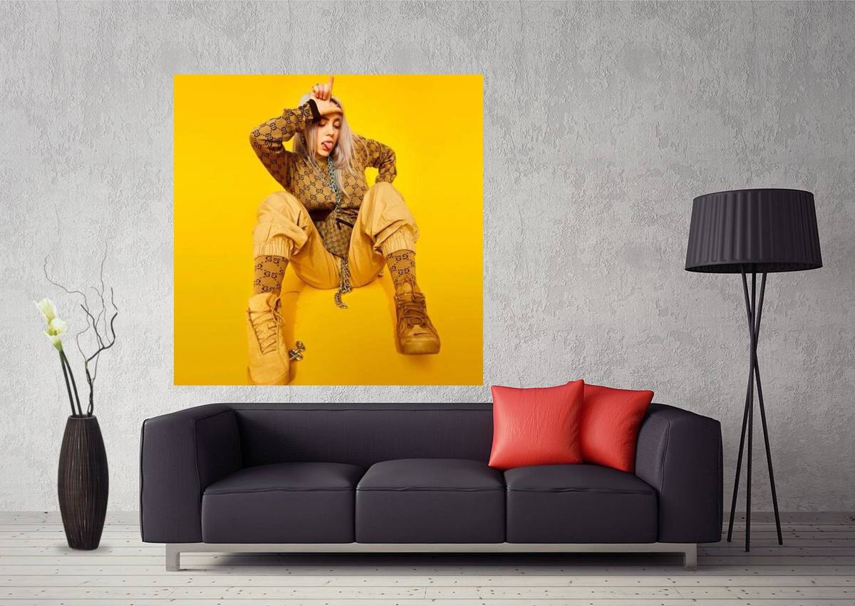Billie Eilish Cover Music Art #164 - Poster | Canvas Wall Art Print