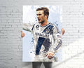 David Beckham La Galaxy Sports Art Print, Soccer/Football, Sports Decor – Poster | Canvas Wall Art Print
