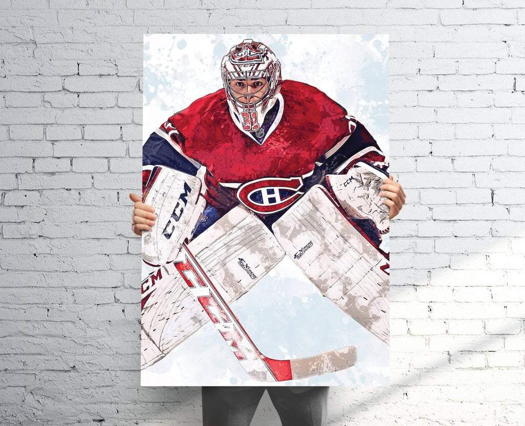 Carey Price Montreal Canadiens Sports Art Print, Hockey, Sports Decor – Poster | Canvas Wall Art Print