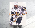 Deryk Engelland Vegas Golden Knights Sports Art Print, Hockey, Sports Decor – Poster | Canvas Wall Art Print