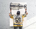 Jake Guentzel Stanley Cup Penguins Sports Art Print, Hockey, Sports Decor – Poster | Canvas Wall Art Print