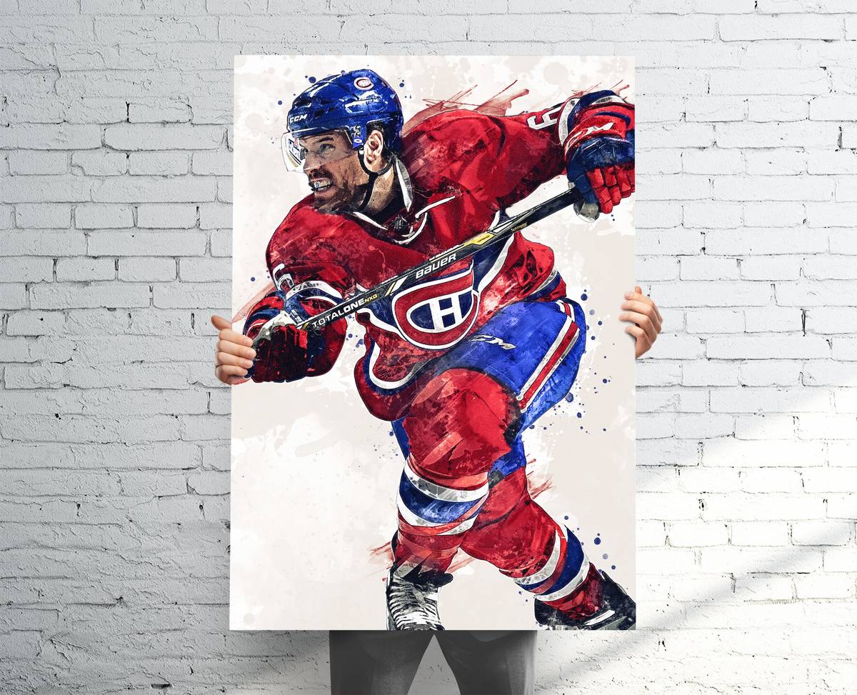 Shea Weber Montreal Canadiens Sports Art Print, Hockey, Sports Decor – Poster | Canvas Wall Art Print