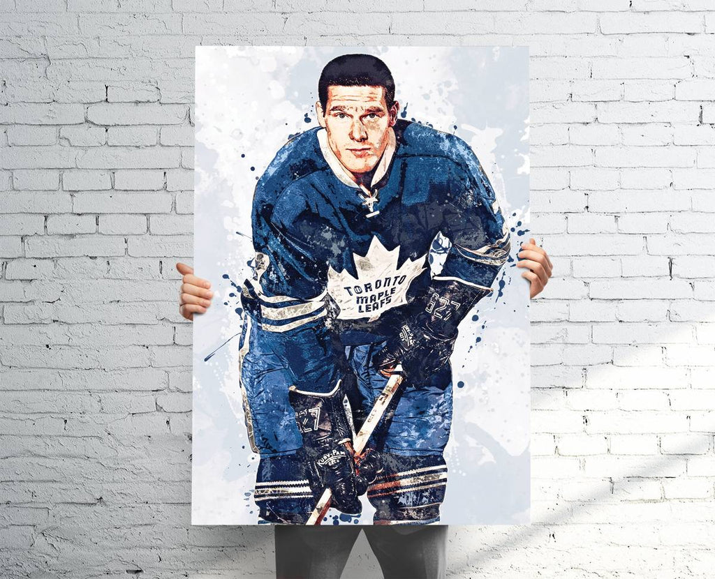 Tim Horton Toronto Maple Leafs Sports Art Print, Hockey, Sports Decor – Poster | Canvas Wall Art Print
